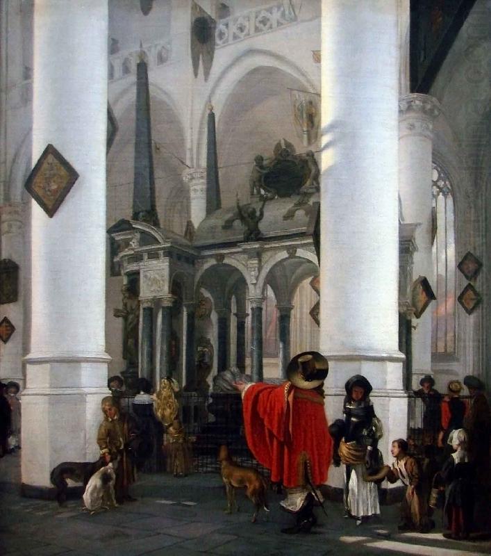 View of the Tomb of William the Silent in the New Church in Delft, Emanuel de Witte